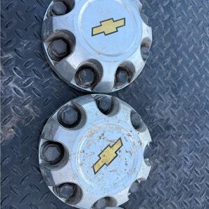 Chevrolet Silver Wheel Center Caps